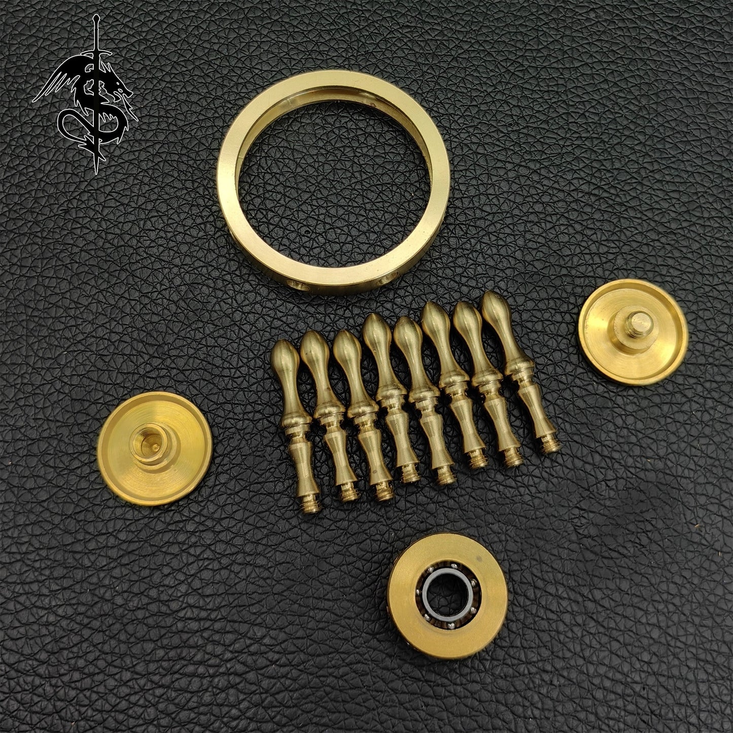 Brass Rotating Rudder Toy Fingertip Spinner