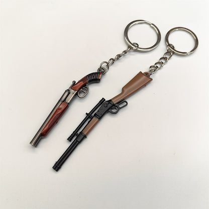 Tiny Double Barrel Shotgun Win 1894 Keychain 2 In 1 Pack USA Stock