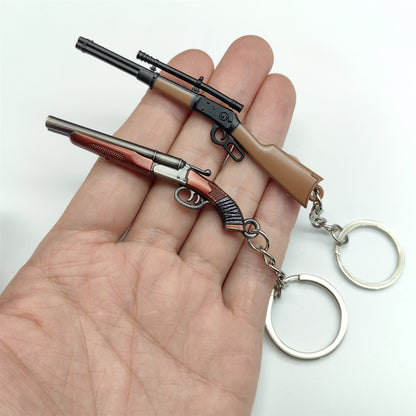 Tiny Double Barrel Shotgun Win 1894 Keychain 2 In 1 Pack USA Stock
