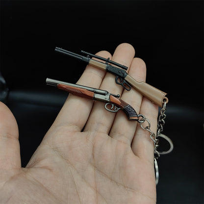 Tiny Double Barrel Shotgun Win 1894 Keychain 2 In 1 Pack USA Stock