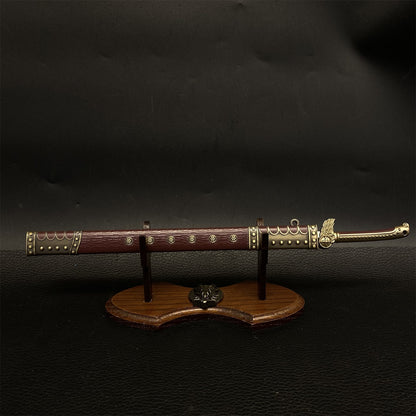 Ancient God Of The Wind Sword Metal Mini Replica