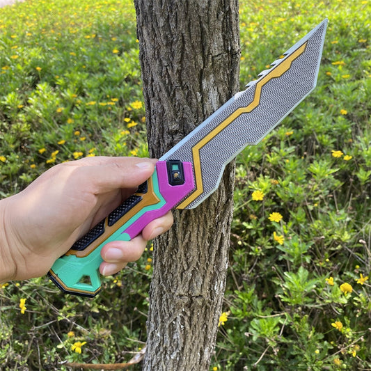 Luminous Glitchpop Knife Full Scale Handmade Metal Glitchpop Dagger USA Stock
