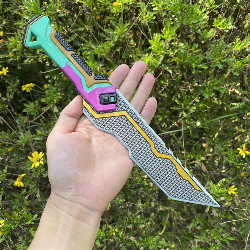 Luminous Glitchpop Knife Full Scale Handmade Metal Glitchpop Dagger USA Stock