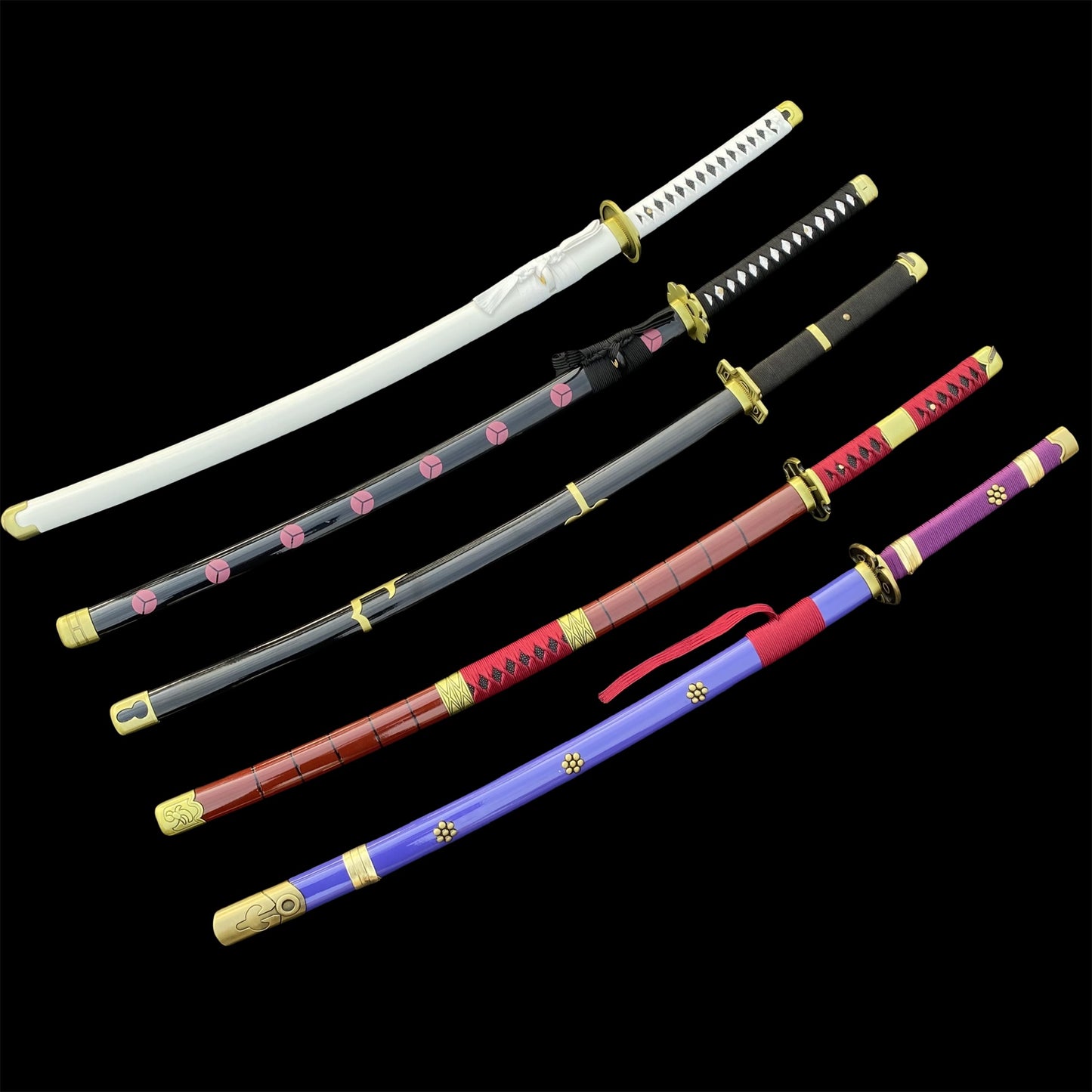 Anime Life-Size Katana Metal Cosplay Props 5 Options