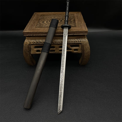 High-End Steel Ancient Chinese Tang Sword Display Art