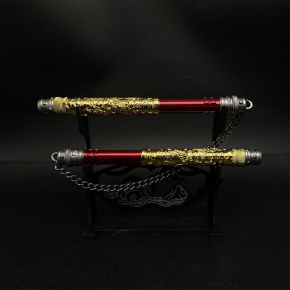 Dragon Nunchaku Game Weapon Metal Replica