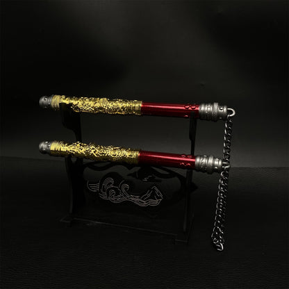 Dragon Nunchaku Game Weapon Metal Replica