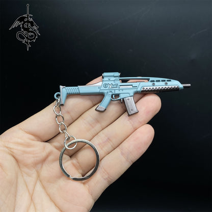 Metal XM8 Gun Keychains Backpack Decor 2 Colors Options