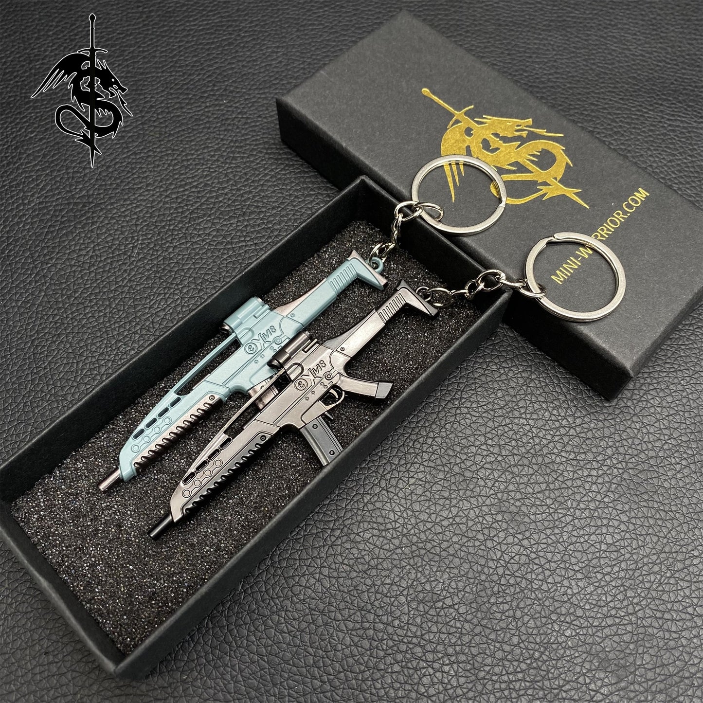 Metal XM8 Gun Keychains Backpack Decor 2 Colors Options