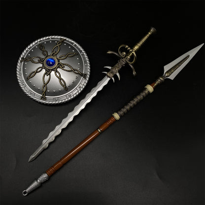 Middle Age Stormchaser Scutum Colossus Sword The Spear of Resurrection 3 in 1 Pack