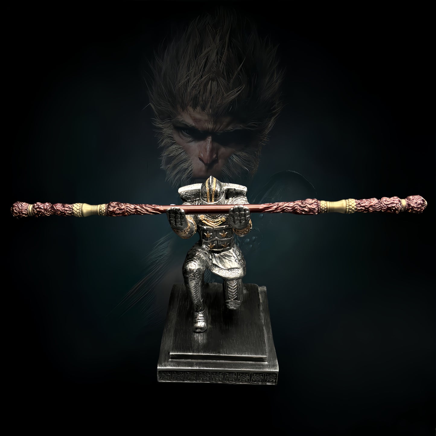 Wukong Ruyi Jingu Bang Metal Replica Red 30CM/11.8'' 