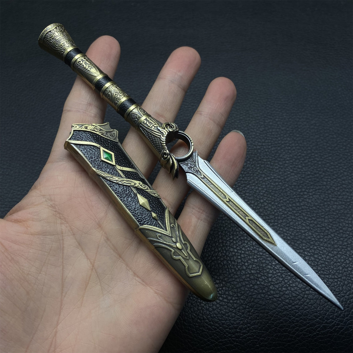 3 Inch Sword Dark River Inch Finger Sword Metal Replica – Miniwarrior