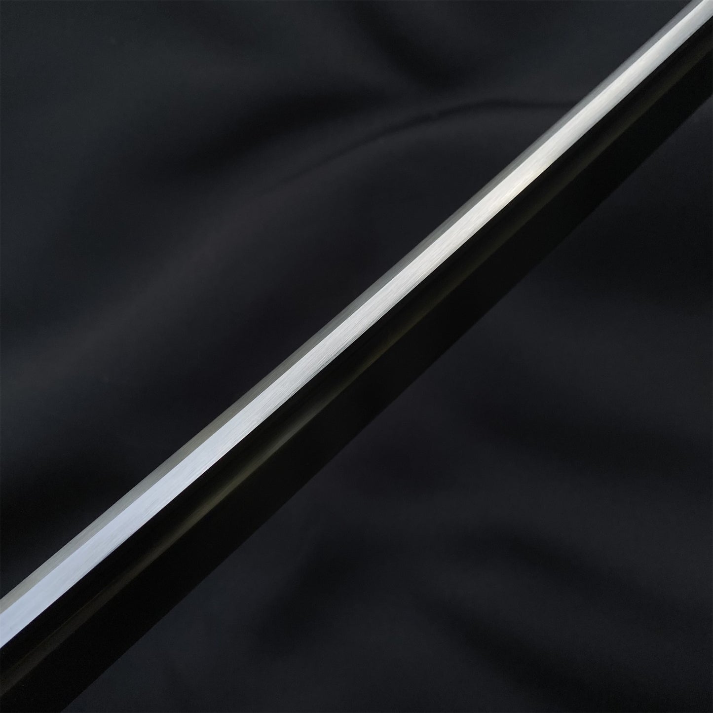Vintage Military Officer Katana Samurai Sword, Green Leather Texture Saya Collectible Display Replica