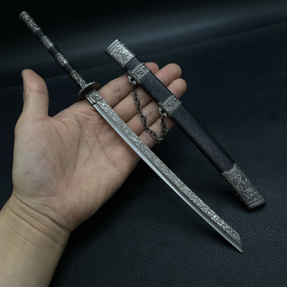 Ancient Chinese Kangxi Emperor's Sword 11.8 '' Metal Replica