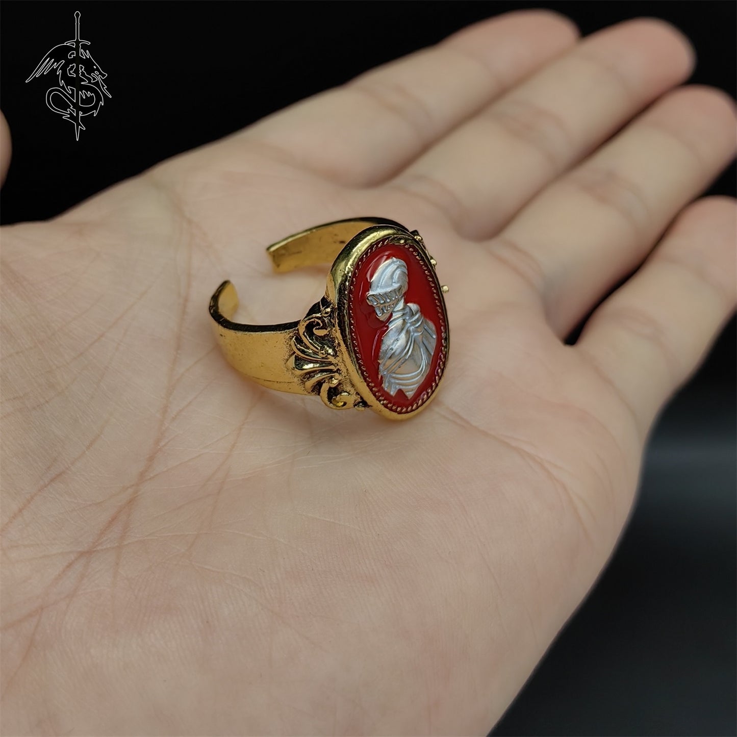 Knight's Ring Alloy Open Ring