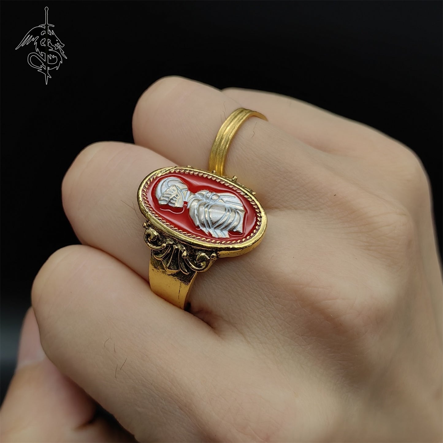 Knight's Ring Alloy Open Ring