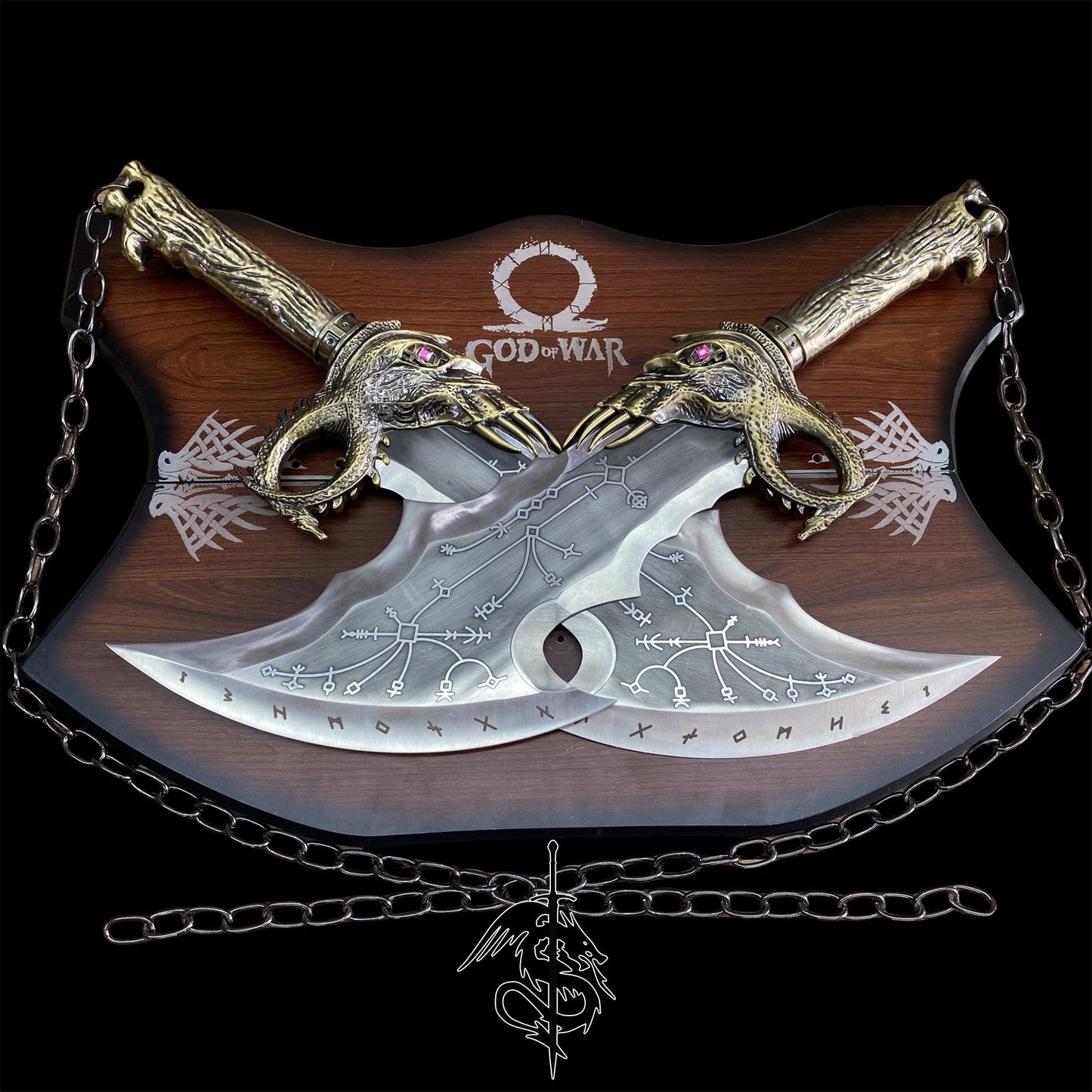 Steel Kratos Blades of Chaos Life-size Metal Replica