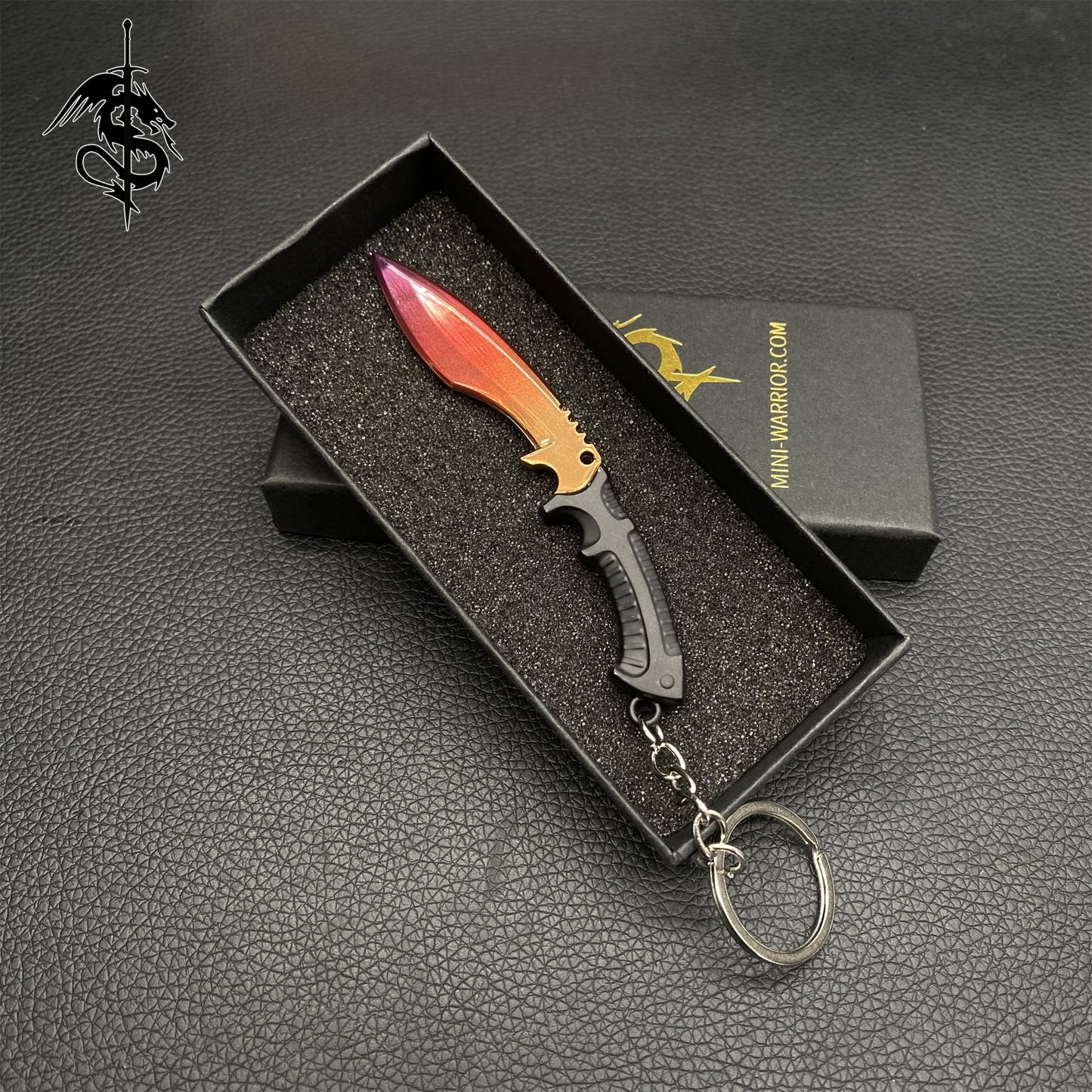 Gamma Fade Skin Mini Kukri Knife Keychain