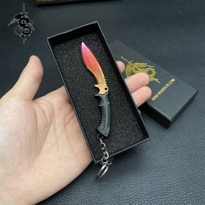 Gamma Fade Skin Mini Kukri Knife Keychain