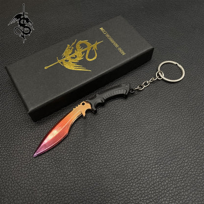 Gamma Fade Skin Mini Kukri Knife Keychain