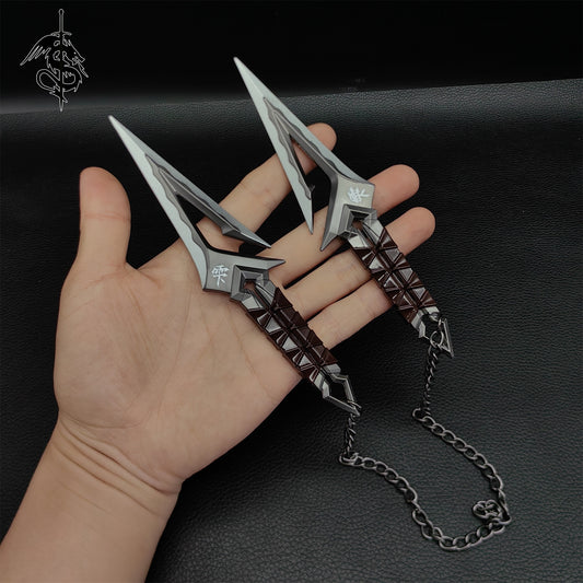 Metal Kuronami No Yaiba Melee Props A Pair USA Stock