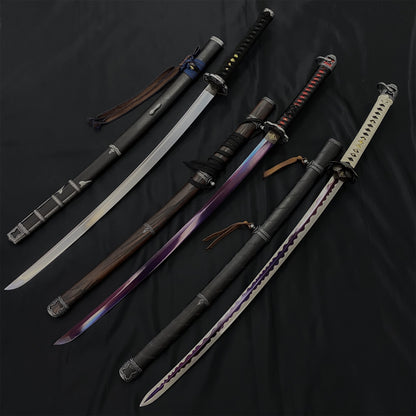 Life-Size Katana Set: Kusabimaru, Gracious Gift of Tears, Black Mortal Blade