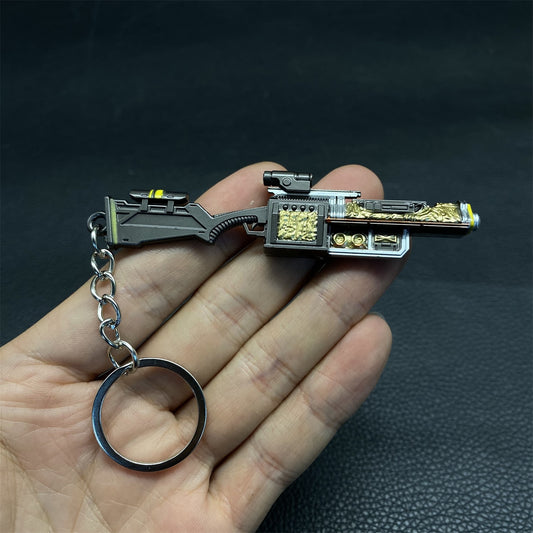 Tiny LAS17 Metal Gun Keychain