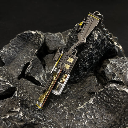 Tiny LAS17 Metal Gun Keychain