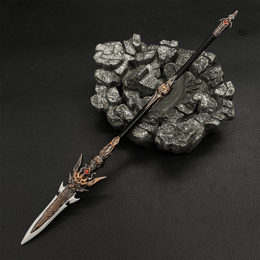 Famous Anime Guardian Of The Land Spear Metal Replica