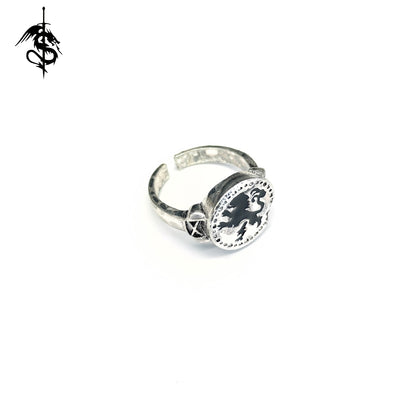 Leo Ring Alloy Open Ring Craft Replica