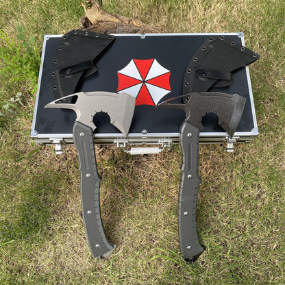 40CM / 15.7" 8Cr Steel Re9 Leon Hatchet Leon Axe Full Tang Camping Axe For Collection