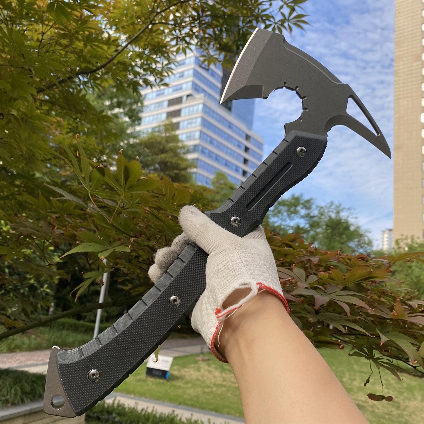 40CM / 15.7" 8Cr Steel Re9 Leon Hatchet Leon Axe Full Tang Camping Axe For Collection