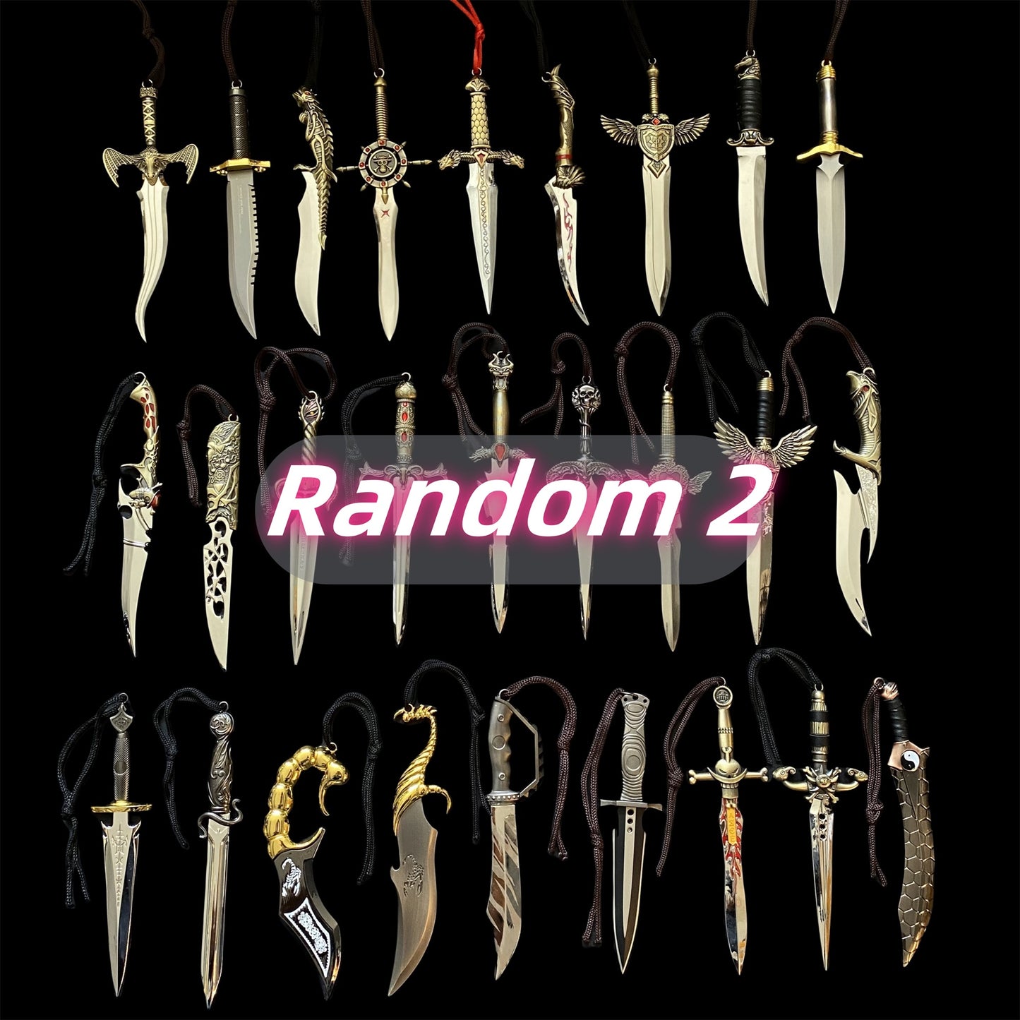 Metal Short Sword Letter Opener Set
