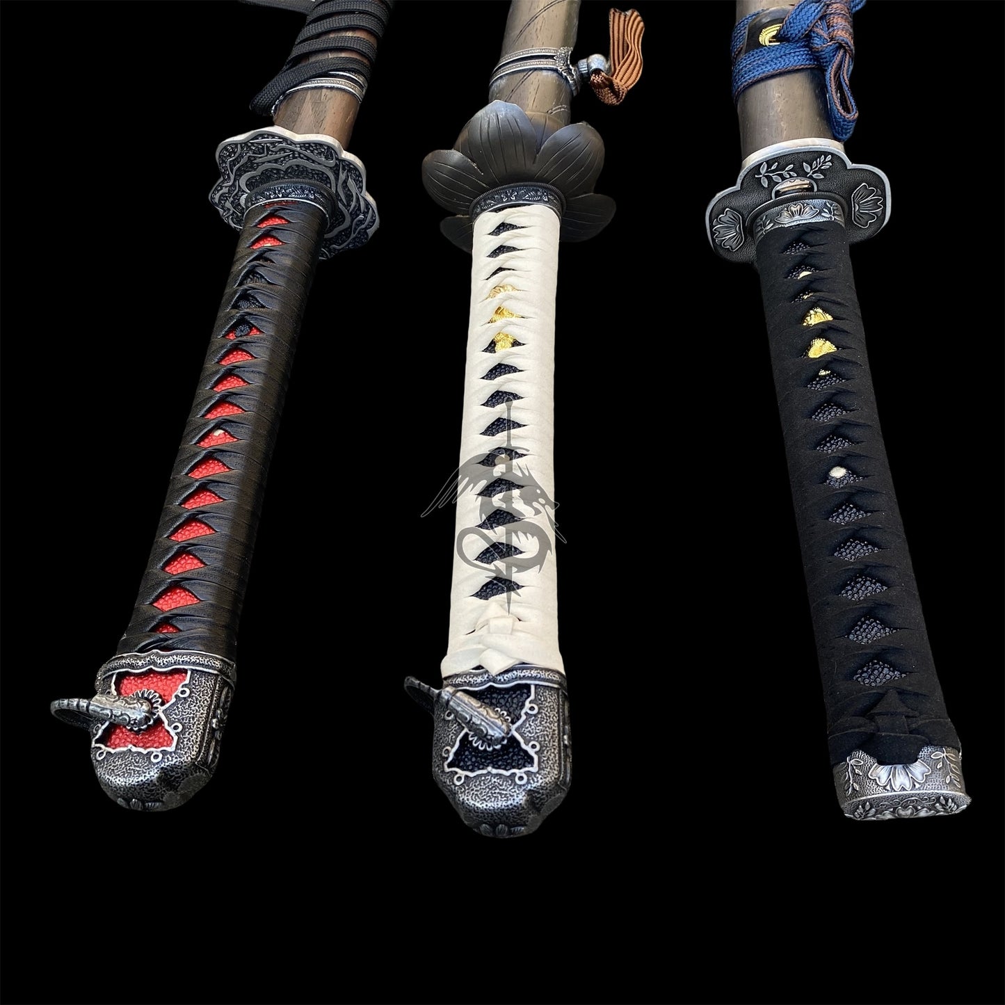 Life-Size Katana Set: Kusabimaru, Gracious Gift of Tears, Black Mortal Blade