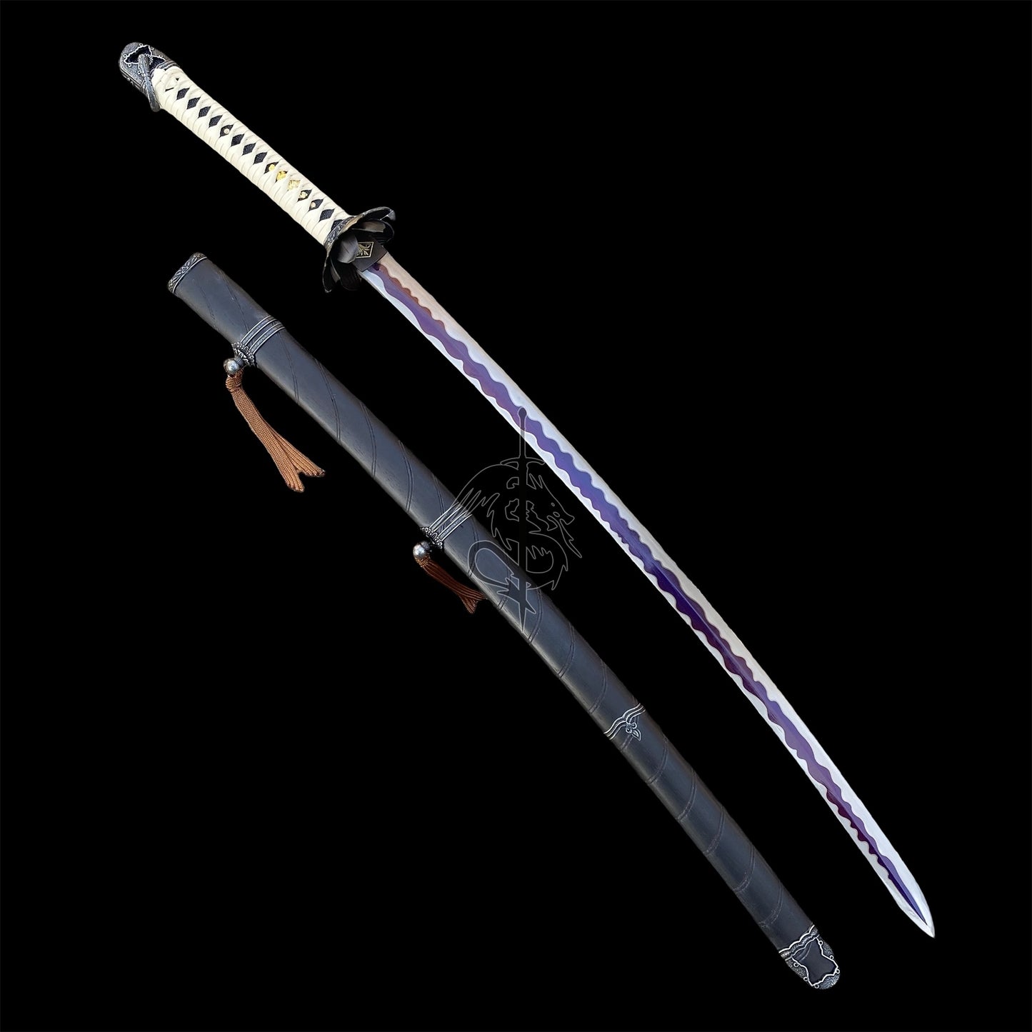 Life-Size Katana Set: Kusabimaru, Gracious Gift of Tears, Black Mortal Blade