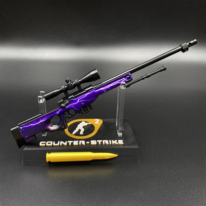 Hot Game CS2 Lightning Strike AWP Metal Replica Game Prop Collectible
