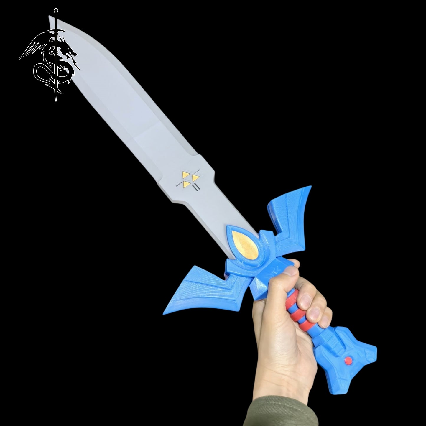 3D-Printed Link Master Sword & Hylian Shield Resin Replica