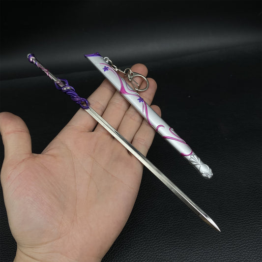 Anime Peripheral Little Doctor Immortal Sword 8.7'' Metal Replica