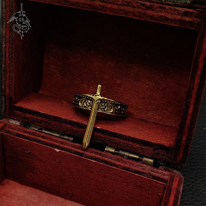 Alloy Lloyd's Sword Ring Cool Jewelry Gift