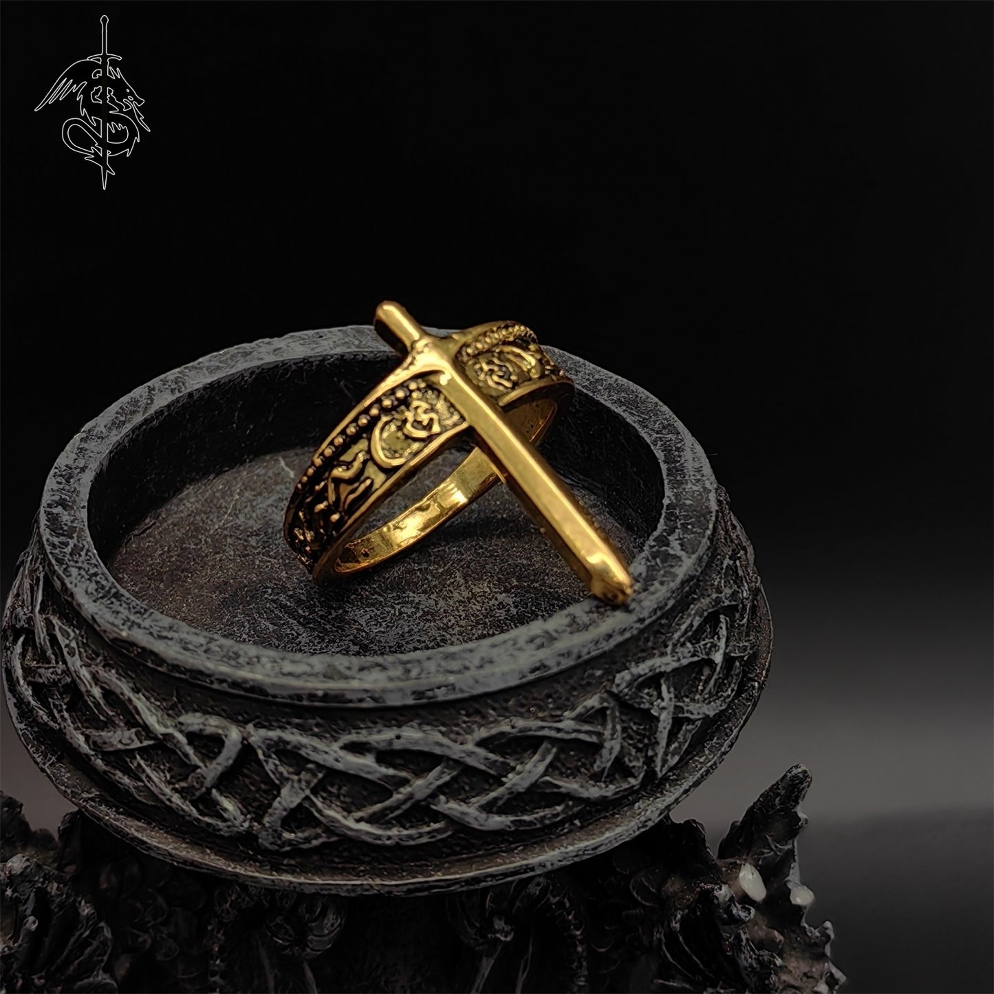 Alloy Lloyd's Sword Ring Cool Jewelry Gift