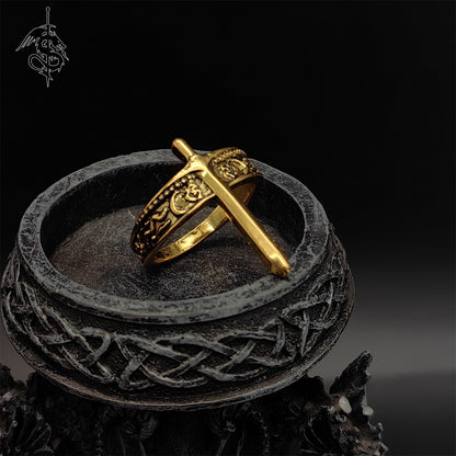 Alloy Lloyd's Sword Ring Cool Jewelry Gift