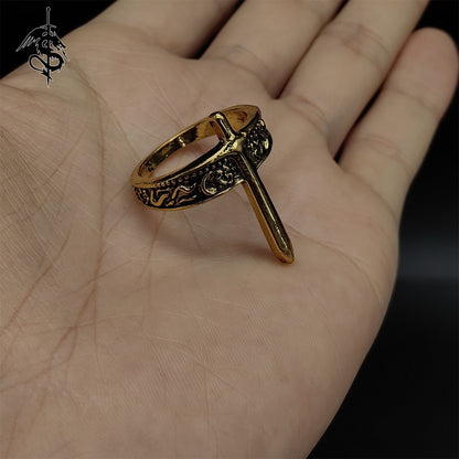 Alloy Lloyd's Sword Ring Cool Jewelry Gift