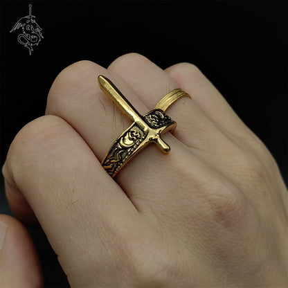 Alloy Lloyd's Sword Ring Cool Jewelry Gift