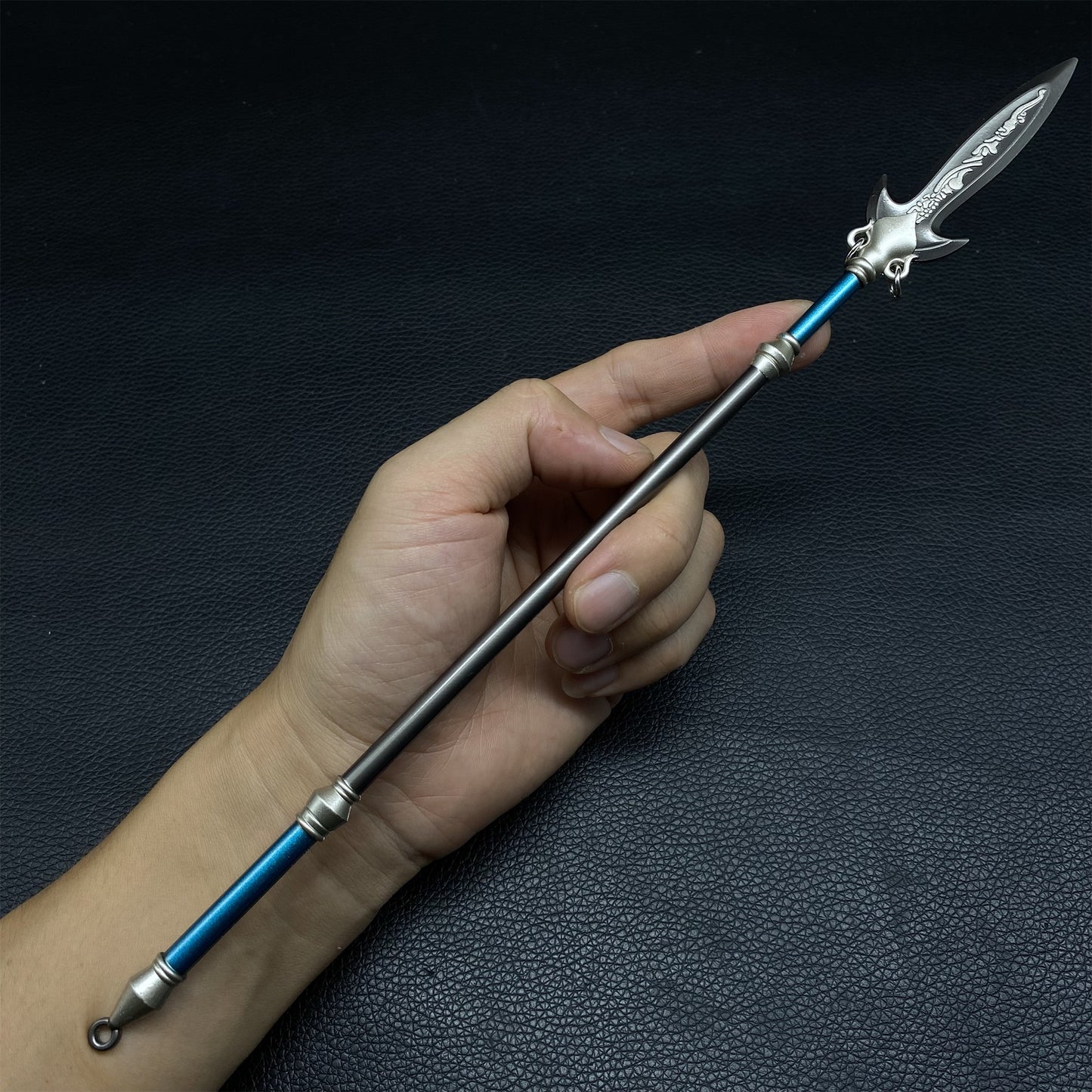 Ancient Chinese Long Hand Weapons Miniature Metal Craft 30CM/11.8"