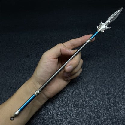 Ancient Chinese Long Hand Weapons Miniature Metal Craft 30CM/11.8"