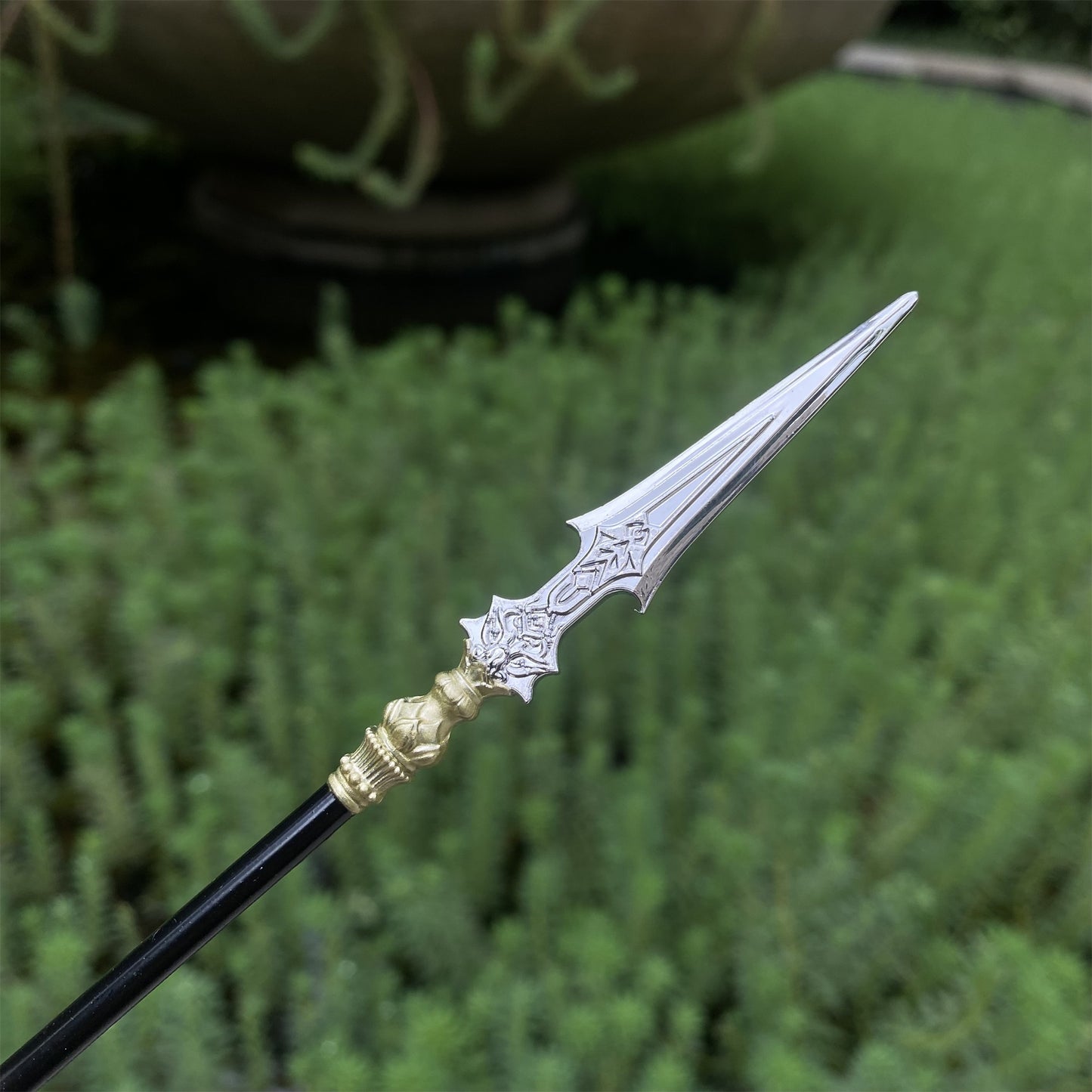 Chinese Ancient Cold Weapons Lotus Spear Metal Replica