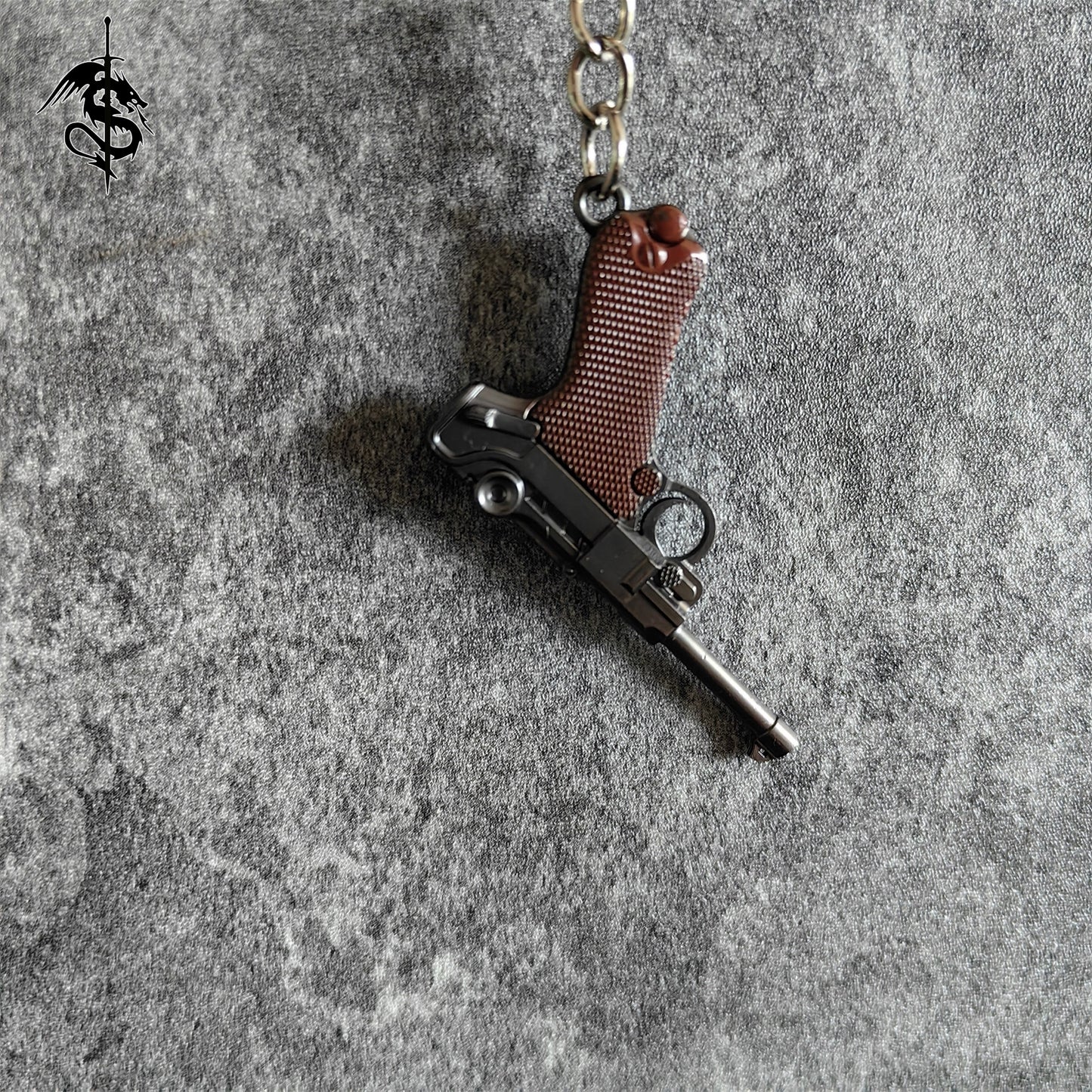 Luger P08 Pistole Modell 1908 Tiny Gun Model Keychain
