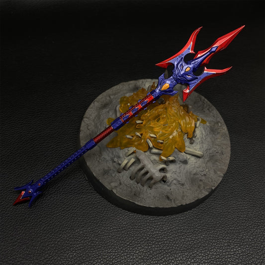 Metal Three Kingdom LvBu Halberd Miniature