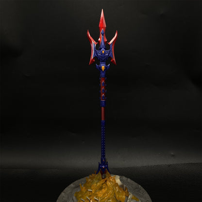 Metal Three Kingdom LvBu Halberd Miniature
