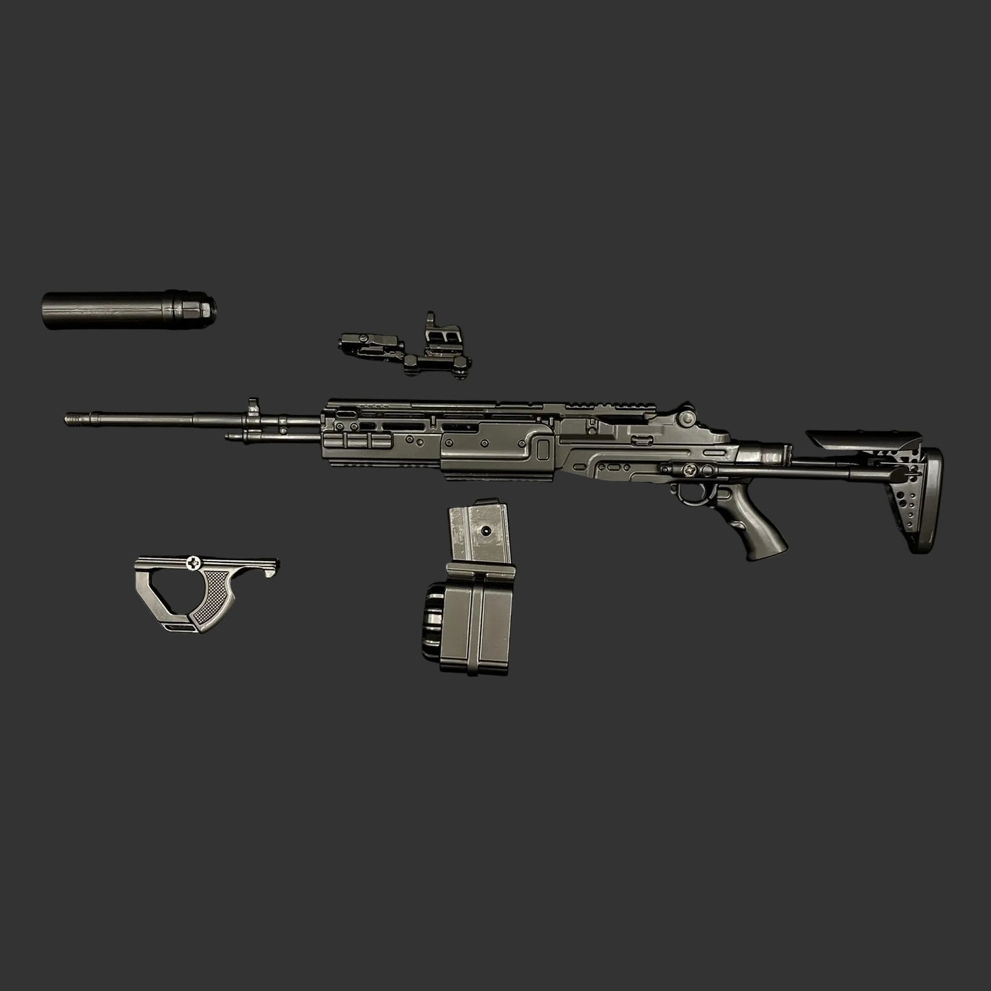 Delta Force Tactical M14 PSG Rifle Metal Miniature